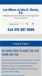 Mobile Screenshot of christylawgroup.com