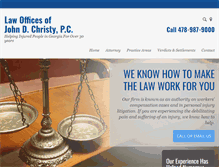 Tablet Screenshot of christylawgroup.com